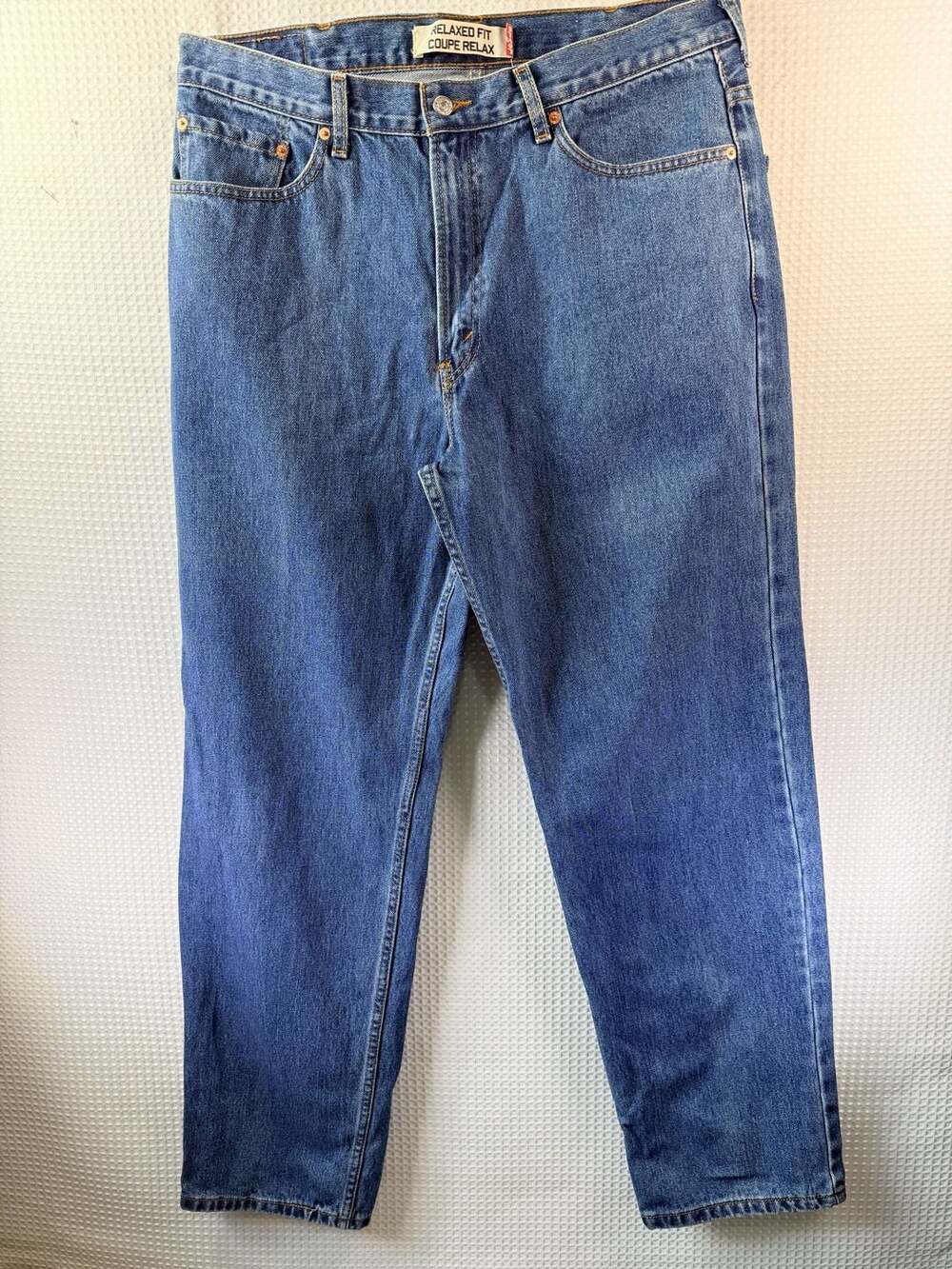 Levi's 550 Relaxed Fit Blue Denim Jeans 38X34